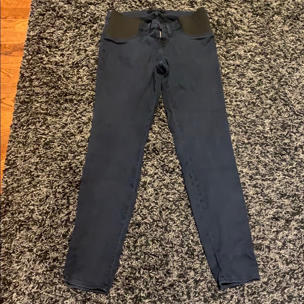 JBrand dark blue maternity jeans